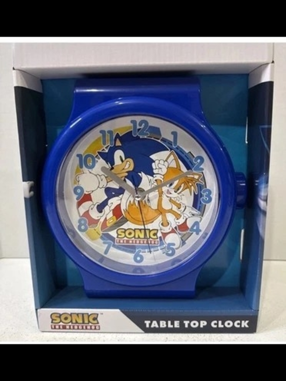 Sonic The Hedgehog Blue Table Top Clock - Sonic Brand